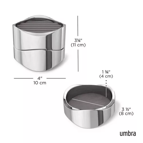 Umbra Wavy Króm Ékszertartó Szervező