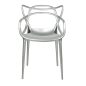 King Home LUXO ABS Ezüst Designer Szék