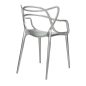 King Home LUXO ABS Ezüst Designer Szék