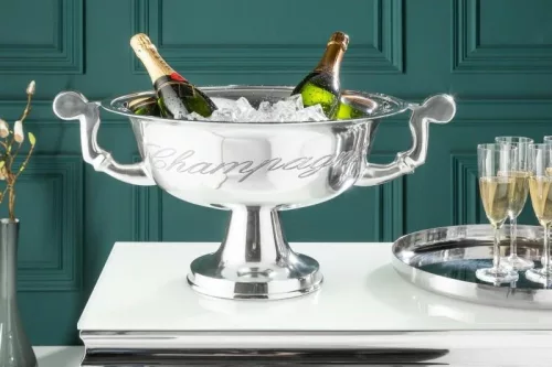 Invicta Interior Champagne Alumínium Pezsgőhűtő 65 cm Ezüst