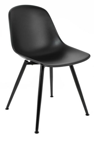 King Home Resol Modern Polipropilén Szék Fekete