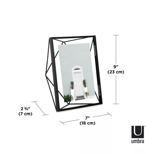 Umbra Prisma Geometrikus Fekete Üveg Képkeret 13x18 cm