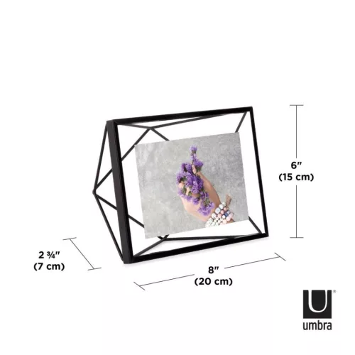 Umbra Prisma Geometrikus Fekete Képkeret 10x15 cm