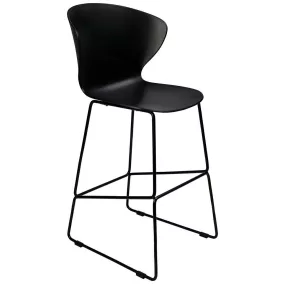 King Home ALI Polipropilén Bárszék Fekete Modern