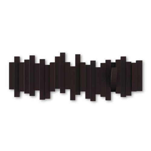 Umbra Sticks Műanyag Fali Fogas Espresso