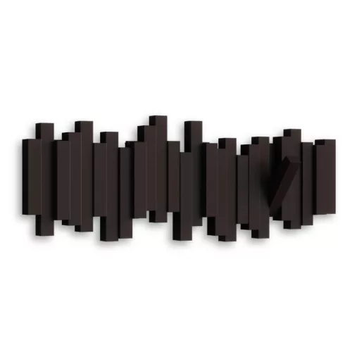 Umbra Sticks Műanyag Fali Fogas Espresso