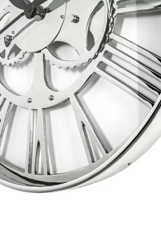 KARE Gear 60 Króm Fogaskerék Falióra
