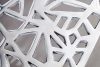 Invicta Abstract Alumínium Dohányzóasztal Ezüst Geometrikus Mintázattal