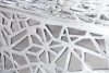 Invicta Abstract Alumínium Dohányzóasztal Ezüst Geometrikus Mintázattal