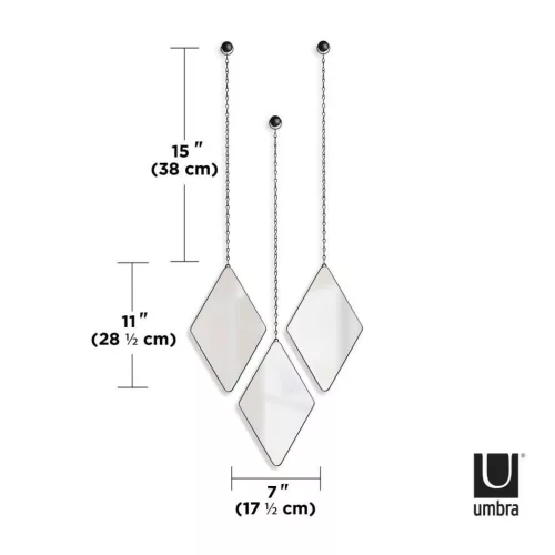 UMBRA tükrök DIMA DIAMOND fekete