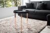 INVICTA Modular 40 Levehető Tálcás Dohányzóasztal Fekete Réz