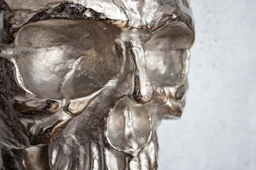 INVICTA Interior Skull Alumínium Fali Dekoráció Ezüst