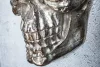 INVICTA Interior Skull Alumínium Fali Dekoráció Ezüst