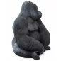 Kare Design XL Gorilla Műanyag Dekoráció Fekete 76cm