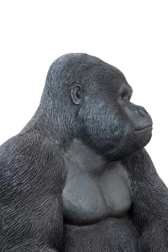 Kare Design XL Gorilla Műanyag Dekoráció Fekete 76cm