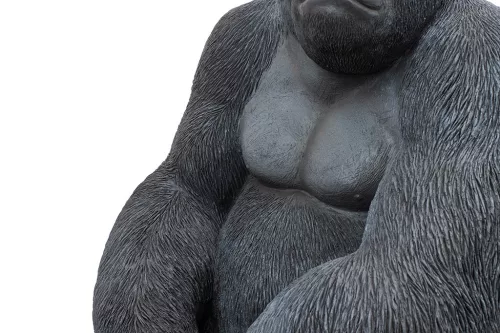 Kare Design XL Gorilla Műanyag Dekoráció Fekete 76cm