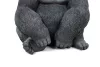 Kare Design XL Gorilla Műanyag Dekoráció Fekete 76cm