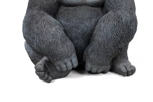 Kare Design XL Gorilla Műanyag Dekoráció Fekete 76cm
