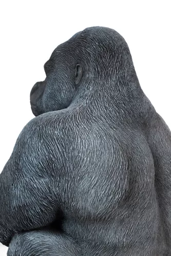 Kare Design XL Gorilla Műanyag Dekoráció Fekete 76cm