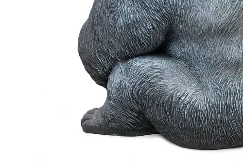 Kare Design XL Gorilla Műanyag Dekoráció Fekete 76cm