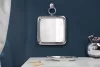 Invicta Portré Alumínium Fali Tükör Ezüst Retro 28cm