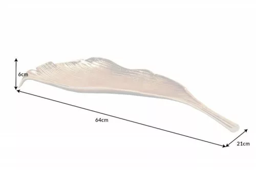 INVICTA tál LEAF 65 cm arany - alumínium