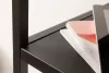 Invicta Dure Steel Fém Konzolasztal Fekete Kétszintes