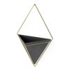 Umbra Trigg Geometrikus Fali Virágtartó Kerámia Fekete-Arany 470752-1137