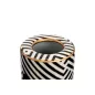   KARE Design Panther Porcelán Díszedény Fekete-Fehér Csíkos Arany Szegéllyel 25cm