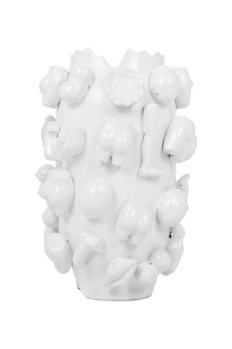 KARE Body Parts Kézműves Kerámia Váza Fehér 37cm