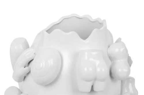 KARE Body Parts Kézműves Kerámia Váza Fehér 37cm