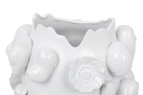 KARE Body Parts Kézműves Kerámia Váza Fehér 37cm