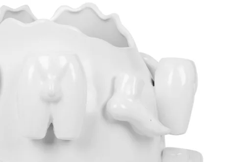 KARE Body Parts Kézműves Kerámia Váza Fehér 37cm