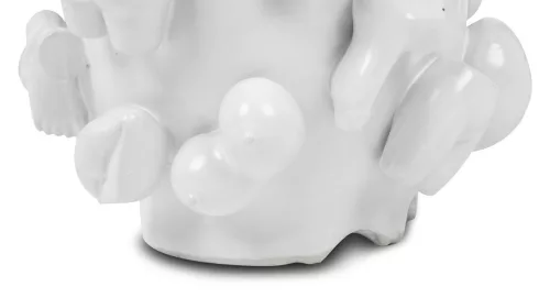 KARE Body Parts Kézműves Kerámia Váza Fehér 37cm