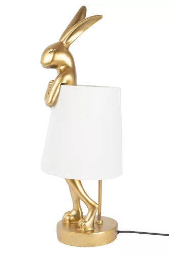 KARE Rabbit Dekoratív Asztali Lámpa Fehér-Arany 88cm