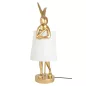 KARE Rabbit Dekoratív Asztali Lámpa Fehér-Arany 88cm