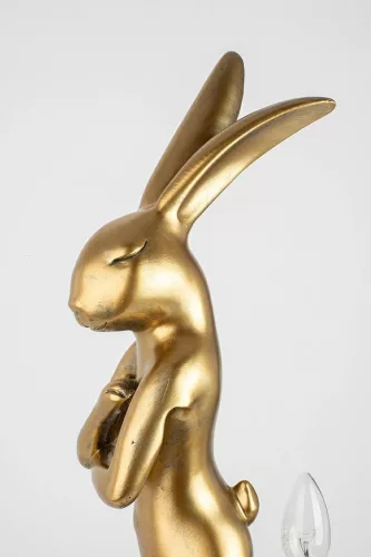 KARE Rabbit Dekoratív Asztali Lámpa Fehér-Arany 88cm
