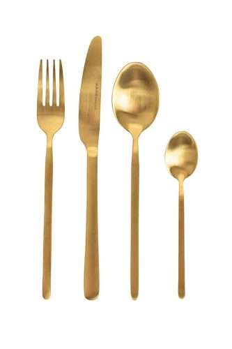 KARE Gloria Matt Gold Rozsdamentes Acél Evőeszközkészlet