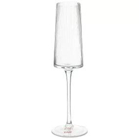   KARE Riffle Pezsgőspohár Üveg Átlátszó Bordázott 215ml
