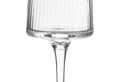 KARE Riffle Pezsgőspohár Üveg Átlátszó Bordázott 215ml