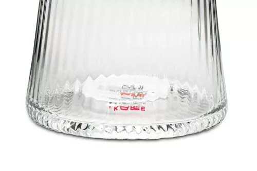 KARE Riffle Átlátszó Üvegpohár Barázdált 440ml