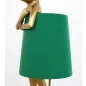   KARE Design Rabbit Asztali Lámpa Arany Zöld Vászon Ernyővel 68cm