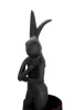 KARE Rabbit Asztali Lámpa Fekete Nyuszi Dizájn 68cm