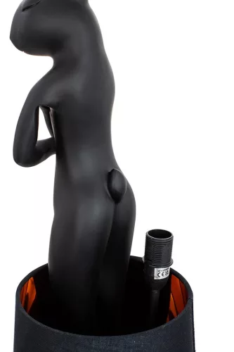 KARE Rabbit Asztali Lámpa Fekete Nyuszi Dizájn 68cm