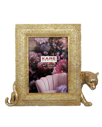 KARE Design Leopard Gyanta Képkeret Arany-Ezüst 13x18 cm