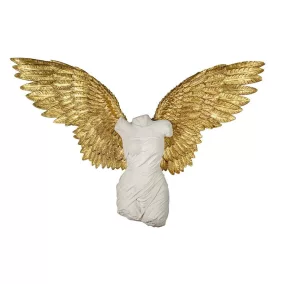 KARE Guardian Angel Fali Dekoráció Gyanta Fehér-Arany