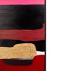 KARE Abstract Shapes Rózsaszín Akril Festmény Arany Részletekkel