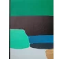   KARE Design Abstract Shapes Zöld Akril Vászonkép Arany Részletekkel