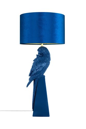 KARE Design Parrot Asztali Lámpa 84 cm Kék Papagáj Dekoratív