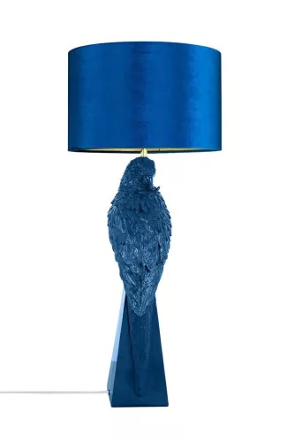 KARE Design Parrot Asztali Lámpa 84 cm Kék Papagáj Dekoratív